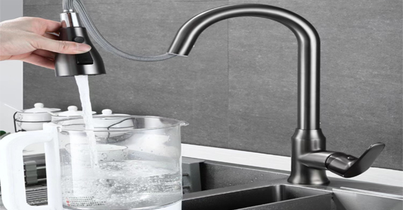 Why should the sanitary ware kitchen faucets be installed with a pull-out type? Check it out and you'll know!
